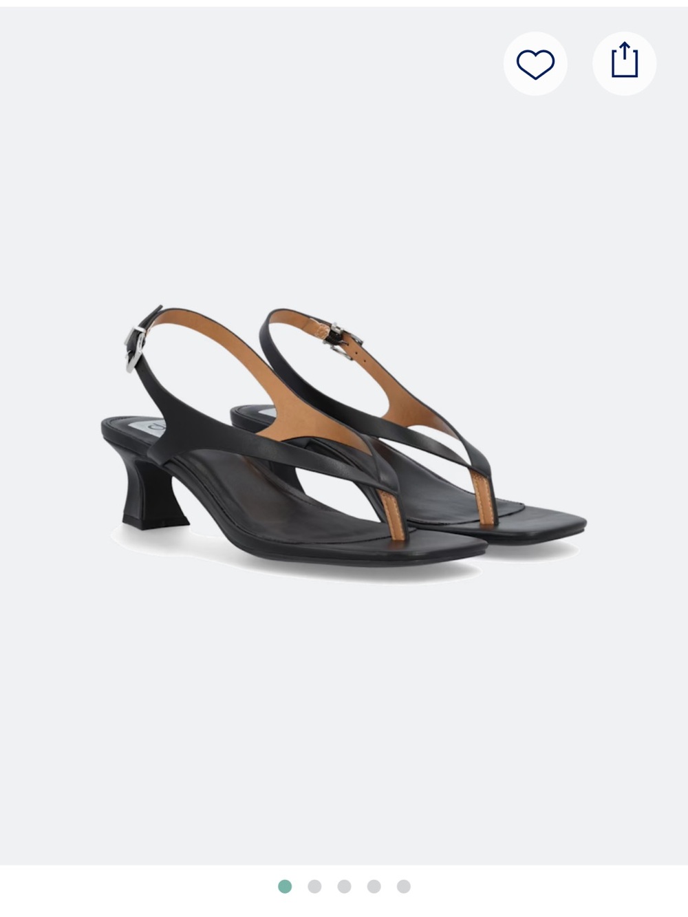 DV by Dolce Vita Black Slingback Thong Heels🐜
